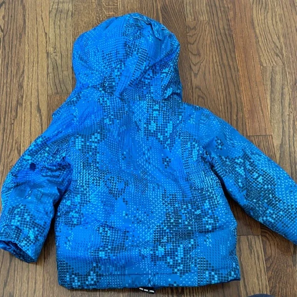 Columbia Kids Blue Digital Pattern Puffer Jacket - Picture 4 of 4